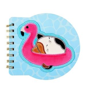 New Cam the Calico Cat on a Floaty Squishy Squishmallow Notebook